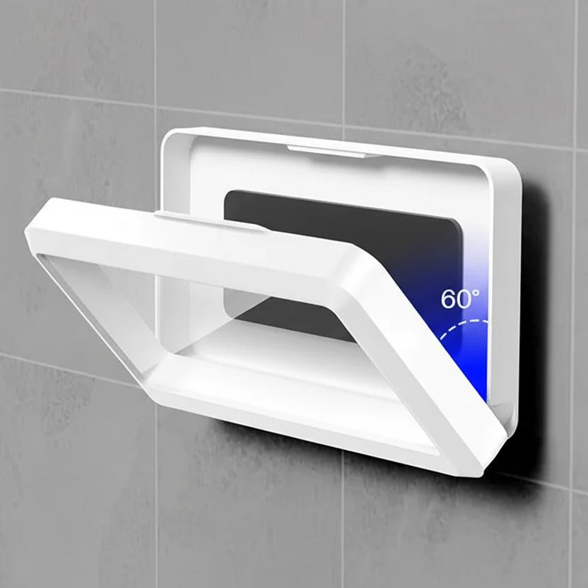 Waterproof Phone Holder for Bathroom and Kitchen, Rotating Mobile Phone Holder with Touch Cover, Bathroom Accessories_03