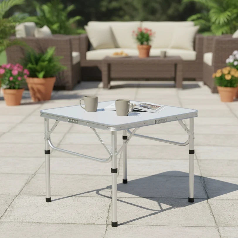 Folding Table, Foldable Camping Table with 2 Heights, Lightweight Aluminium Garden Table for Picnic and Outdoor Use_00