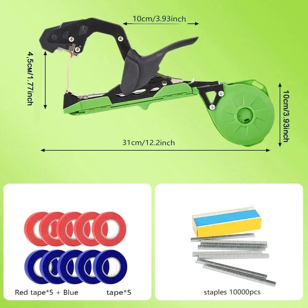 Plant Tying Tool with Tape and Staples, Plant Tying Machine for Tomatoes and Vines, Plant Ties Gun for Climbing Plants_02