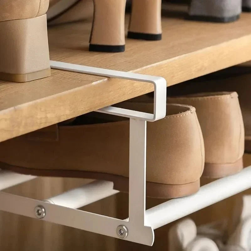 Extendable Shoe Shelf for Shoe Storage, Adjustable Shoe Rack, Wardrobe Organiser and Cupboard Shelf, 40-65 cm_04