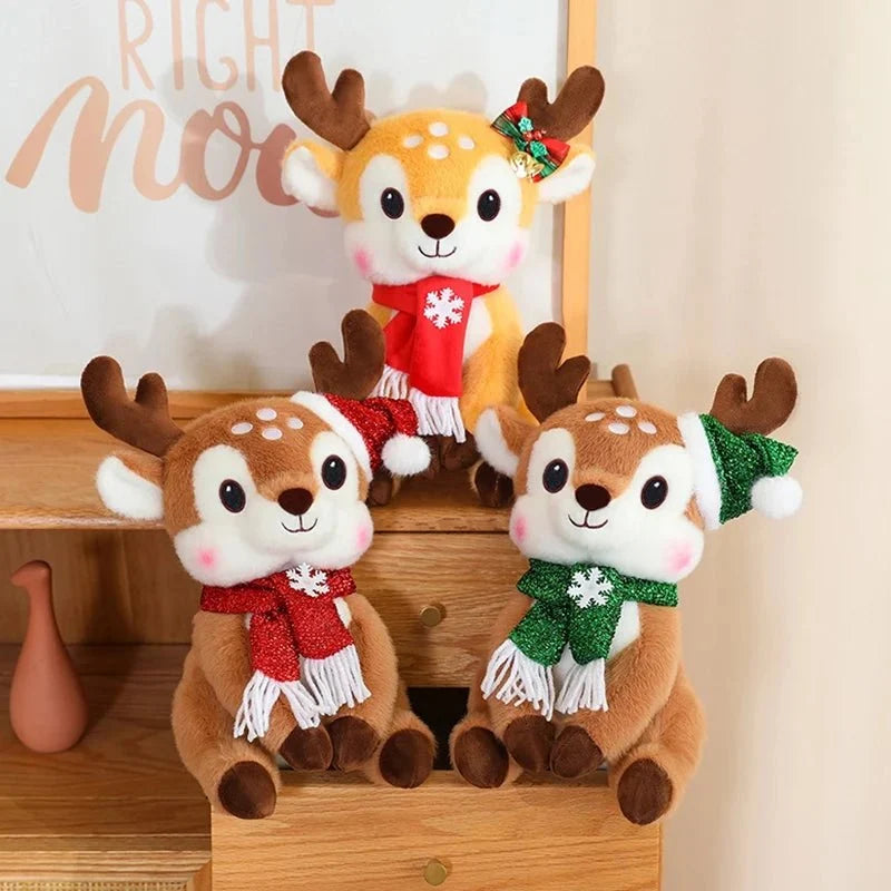 Christmas Plush Doll, Cute Plush Soft Toy with Scarf – image 13
