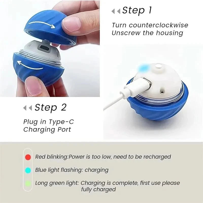 Interactive Dog Balls, Rechargeable Moving Dog Toy for Puppies, Puppy Toys, Automatic Bouncing Dog Ball_19