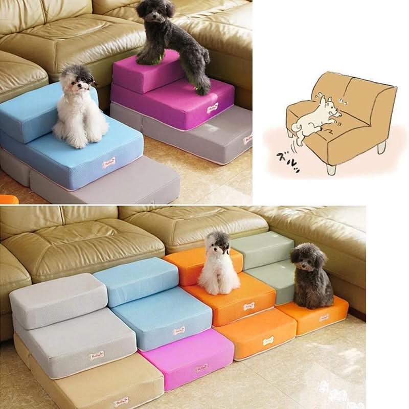 Dog Steps for Bed, Dog Sofa Steps, Dog Stairs with Washable Cover for Small Dogs and Cats_07
