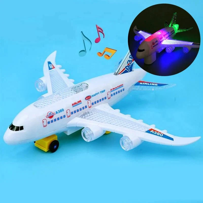 Toy Aeroplane with Music and Lights, Musical Kids Toys – image 4