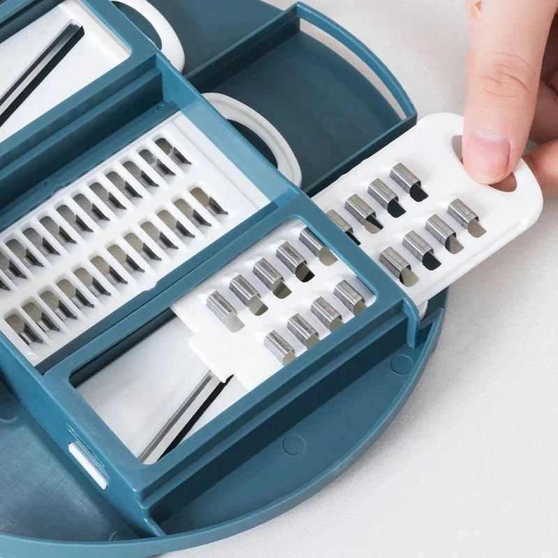 Vegetable Slicer 9 in 1, Kitchen Slicer for Vegetables and Potatoes, Potato Slicer with Stainless Steel Blades_02