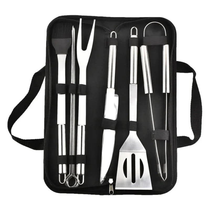 Stainless Steel BBQ Tools, Barbecue Tool Set with Carry Bag, BBQ Accessories, BBQ Utensils Set 3 to 20 Piece_03