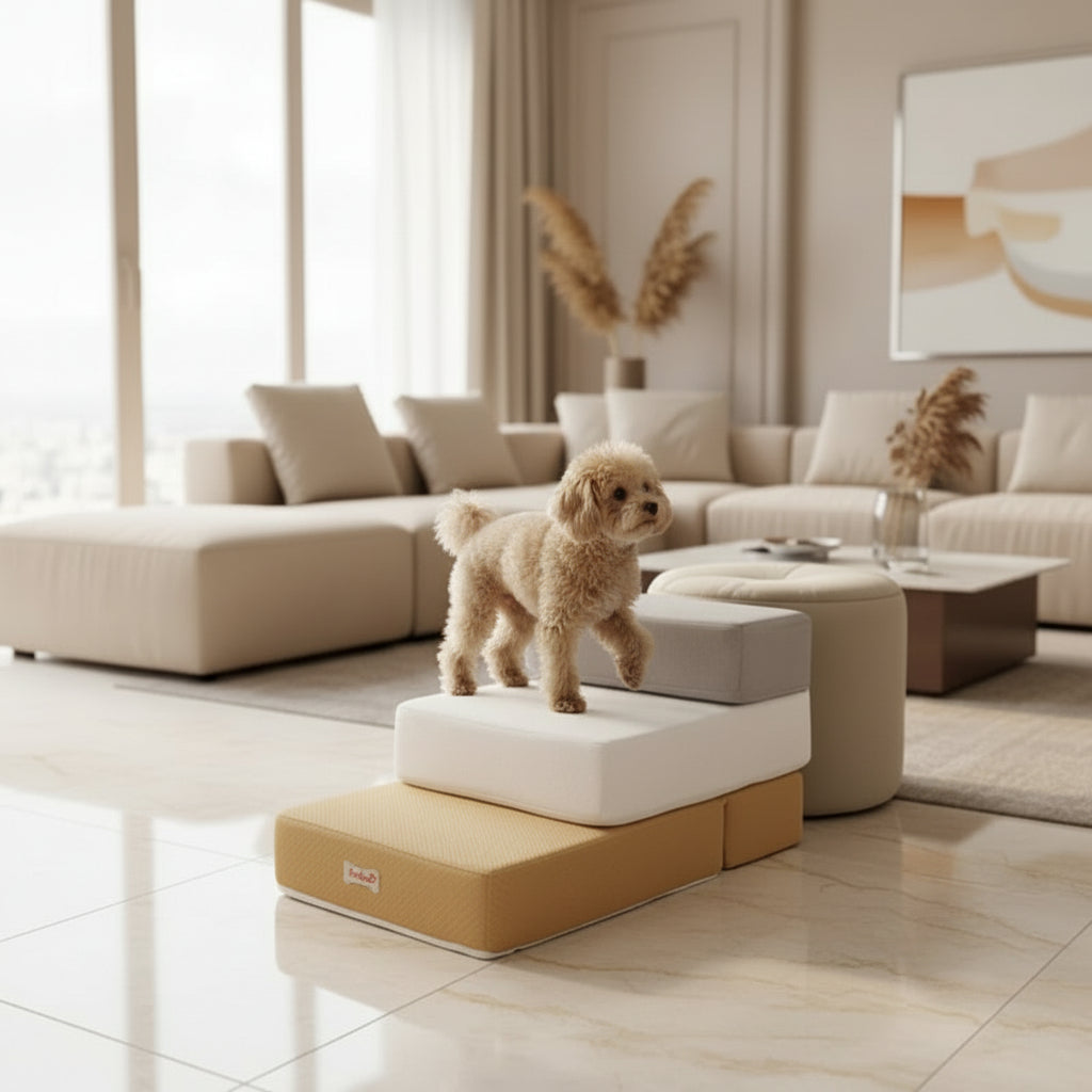 Dog Steps for Bed, Dog Sofa Steps, Dog Stairs with Washable Cover for Small Dogs and Cats