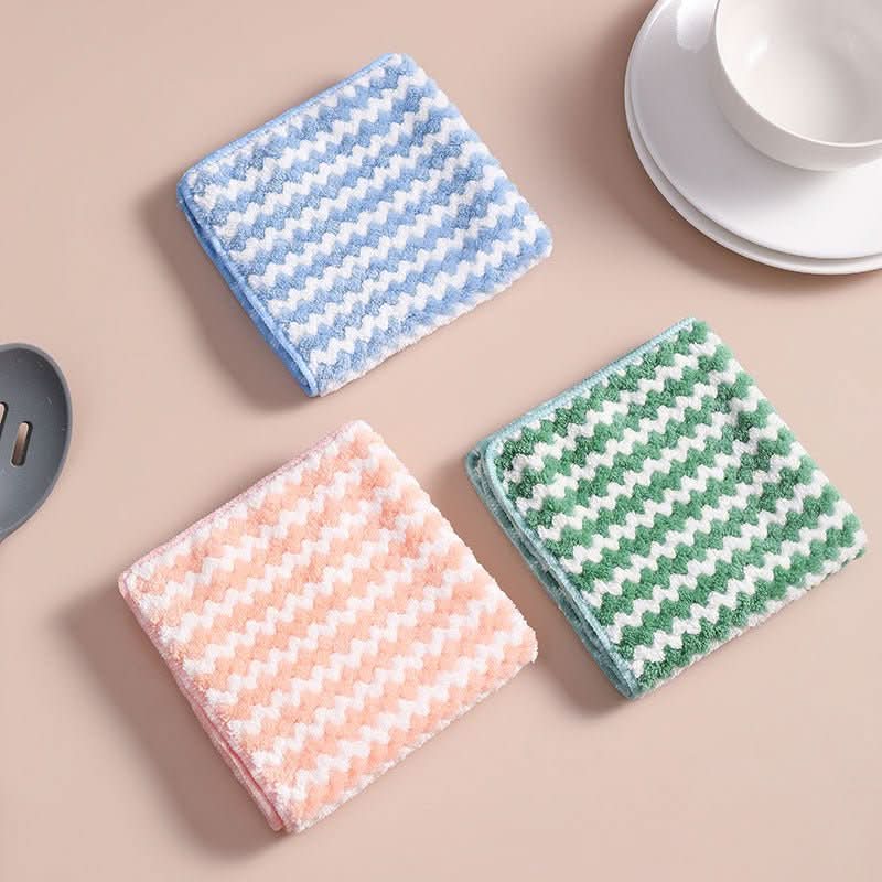 Microfibre Cloths, Coral Fleece Cleaning Cloths for Streak Free Cleaning, Glass Cleaning Cloth, Dish Cloths for Kitchen_09