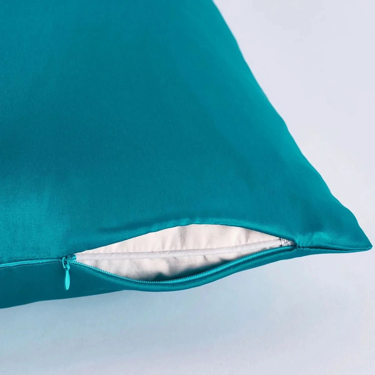 Silky Pillowcase with Zip, Satin Pillow Case in 5 Sizes, Soft Pillow Covers in 19 Colours for Bedroom_03