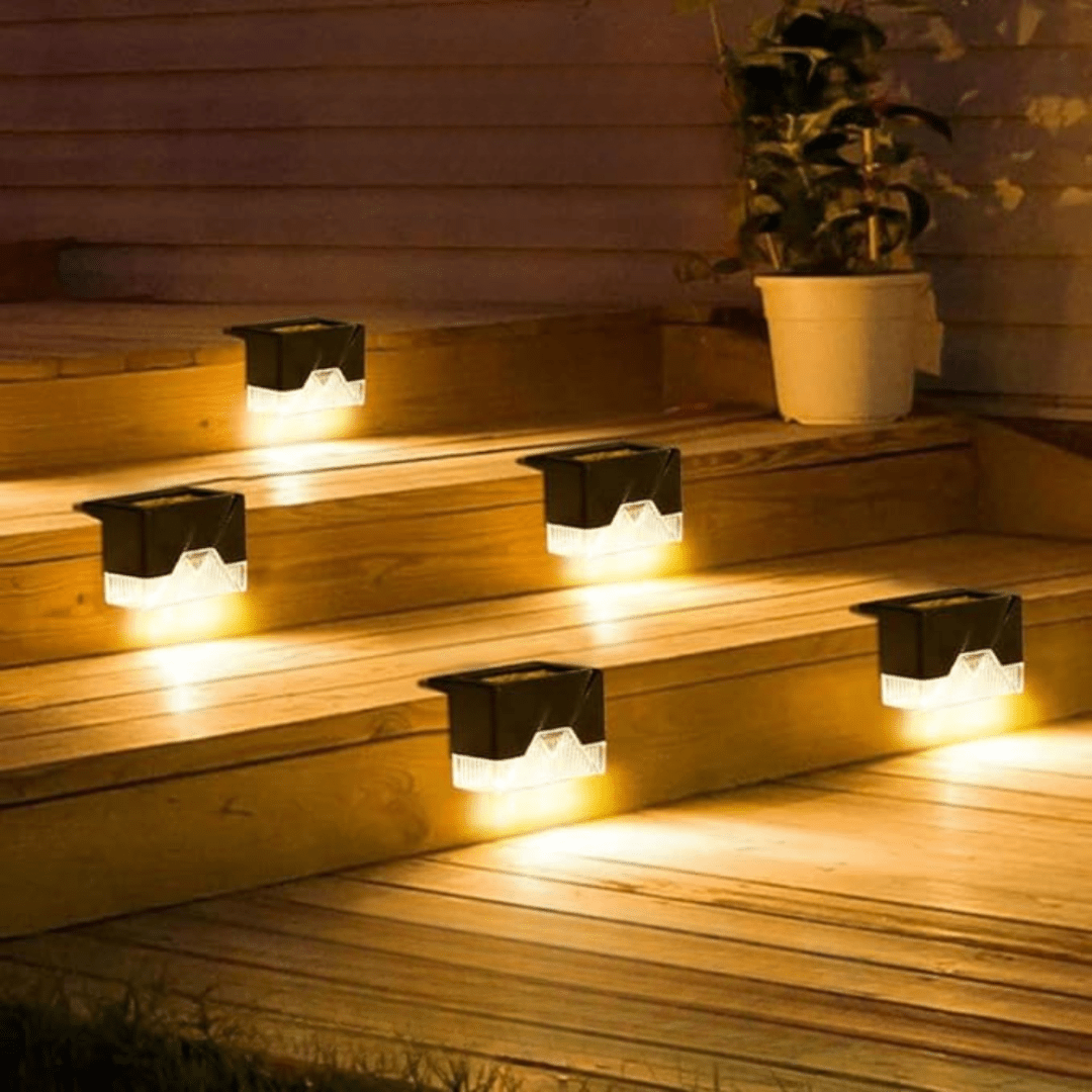 Solar Outdoor Lights, Solar Lights for Garden Stairs and Balcony, Self Adhesive Solar Stair Lights, Garden Lighting_00