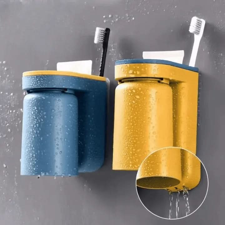 Wall Mounted Toothbrush Holder, No Drill Toothbrush Holders for Bathroom Storage, Space Saving Bathroom Accessories_04