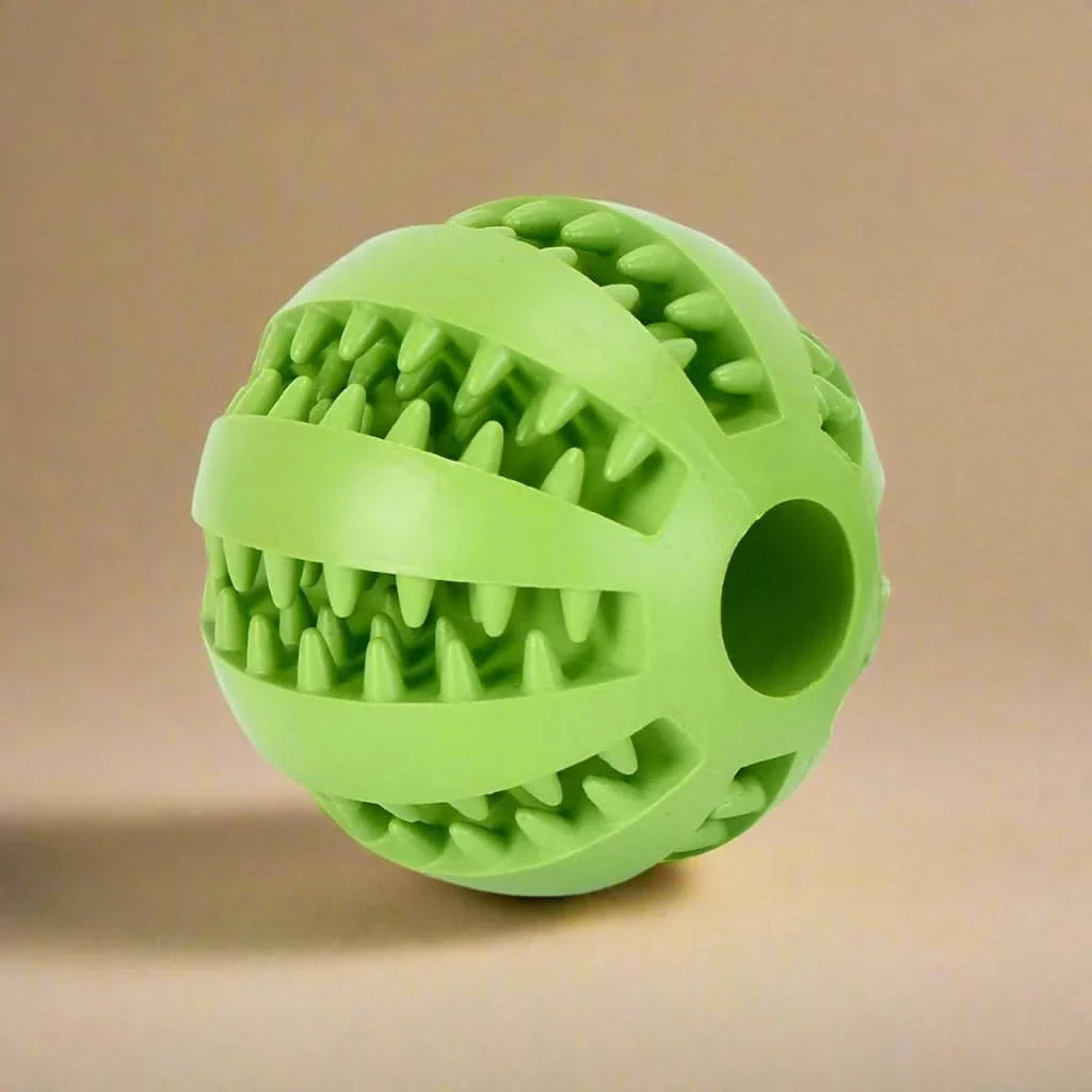 Dog Ball for Treats, Chew Ball for Dogs with Dental Grooves, Interactive Dog Toys for Puppies, Natural Rubber Puppy Toys_02
