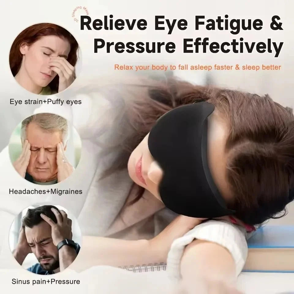 Eye Mask for Sleeping, 6D Memory Foam Sleep Mask for Deep Sleep, Light Blocking Eye Mask for Travel and Eyelashes_03