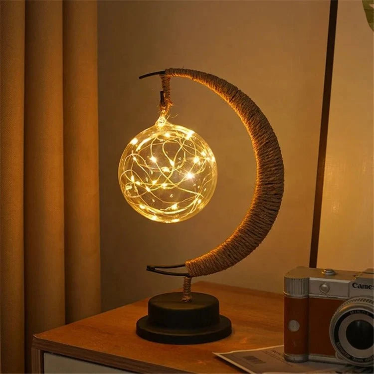 Battery Operated Table Lamp, Moon LED Lamp for Bedroom and Living Room, Bedside Lamps, Bedroom Lighting_05