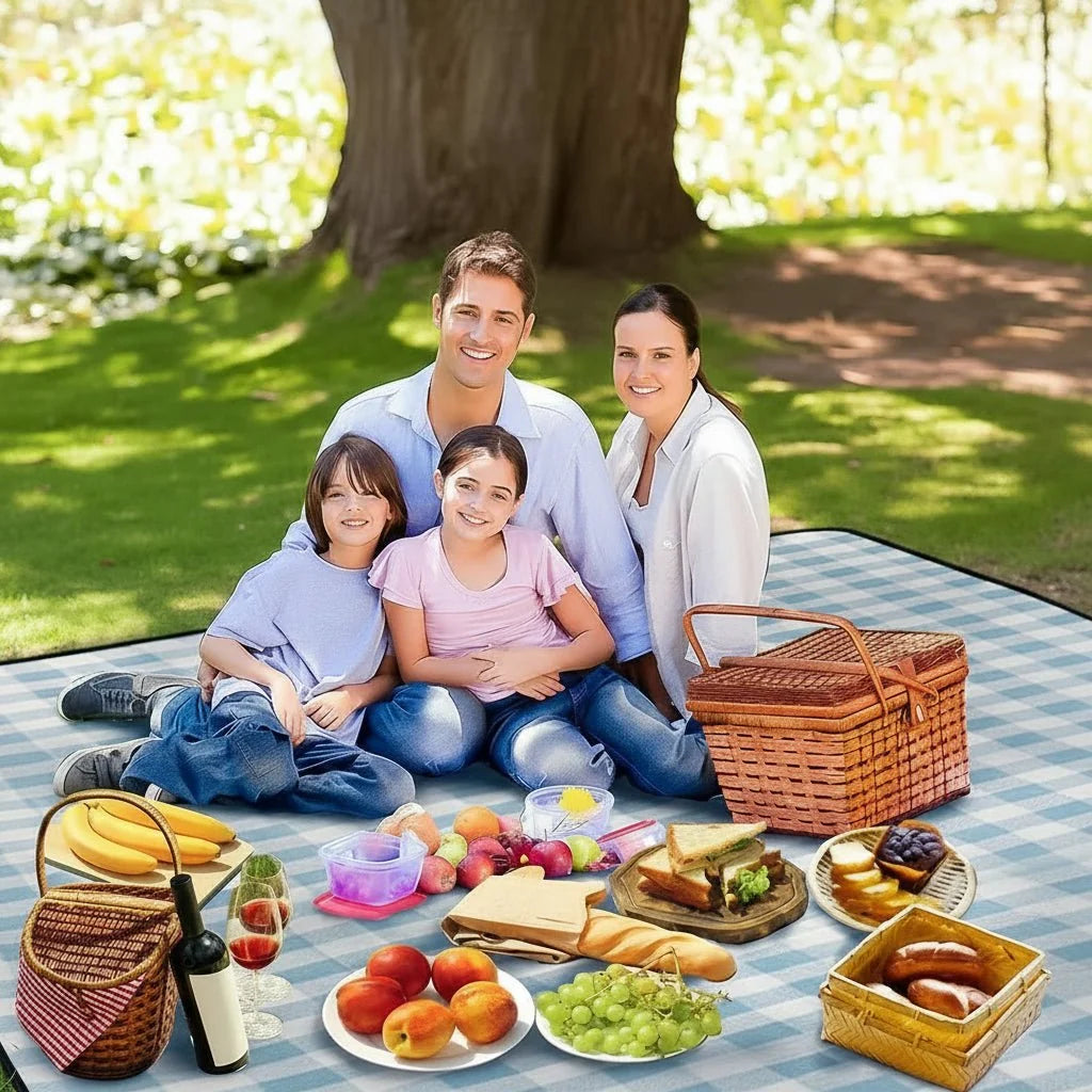 Picnic Blankets with Carrying Strap, Foldable Picnic Mat – image 5