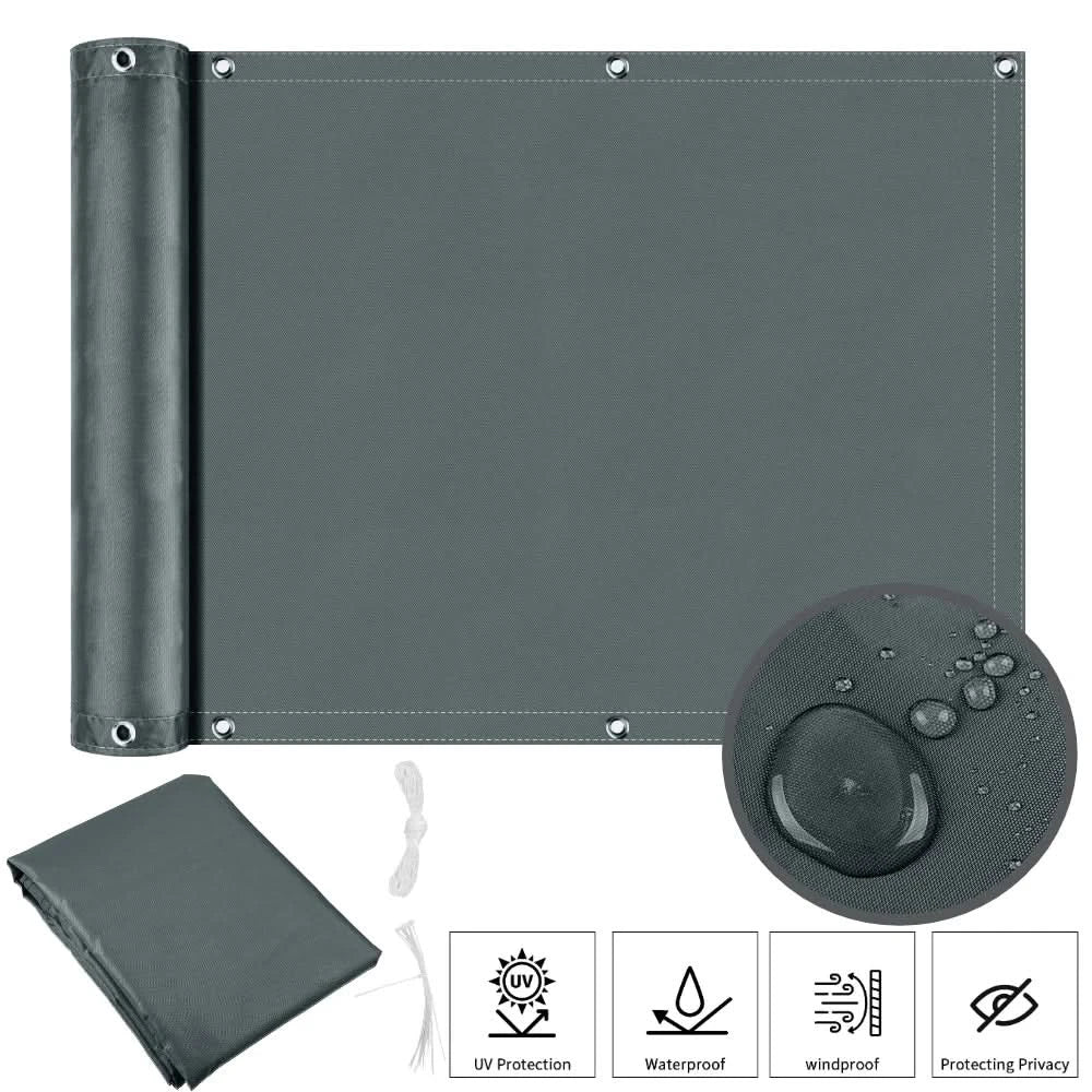 Garden Screening Privacy Screen, Balcony Privacy Screen with Eyelets, Fence Screening, Wind Break with UV Protection_07