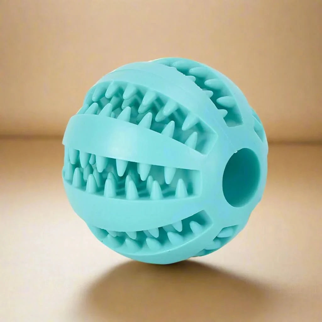 Dog Ball for Treats, Chew Ball for Dogs with Dental Grooves, Interactive Dog Toys for Puppies, Natural Rubber Puppy Toys_05