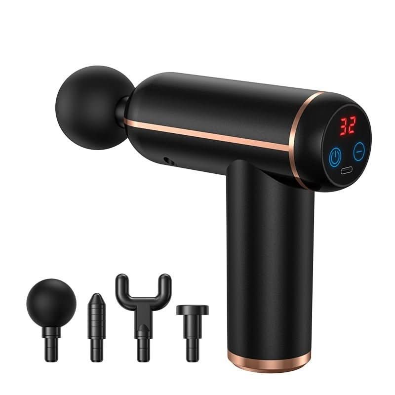 Portable Massage Gun with 4 Attachments, Cordless Sports Massager