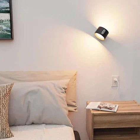 Wireless Wall Light Indoor, LED Wall Lights with Warm Light for Bedroom and Hallway, Modern Wall Sconce_04