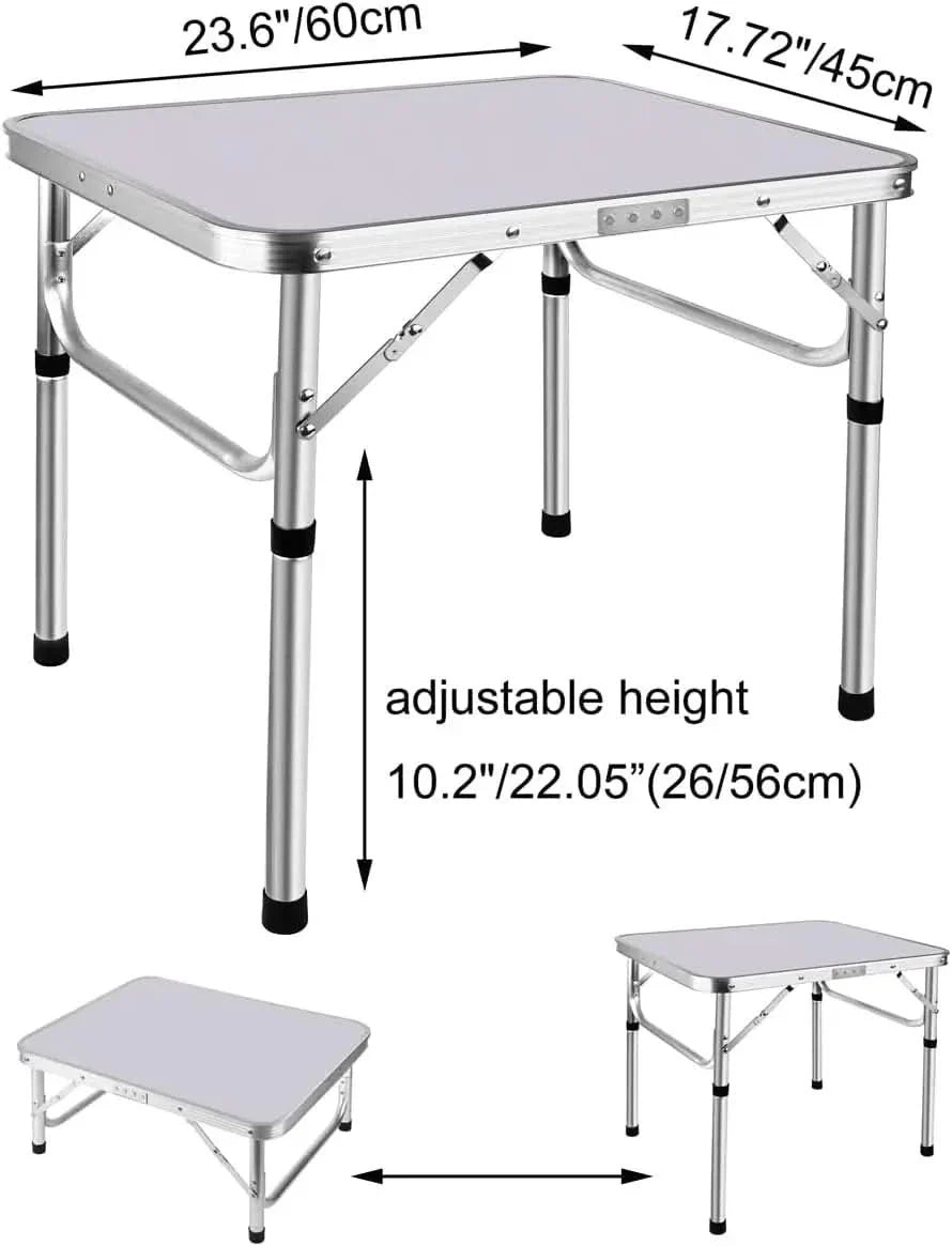 Folding Table, Foldable Camping Table with 2 Heights, Lightweight Aluminium Garden Table for Picnic and Outdoor Use_03