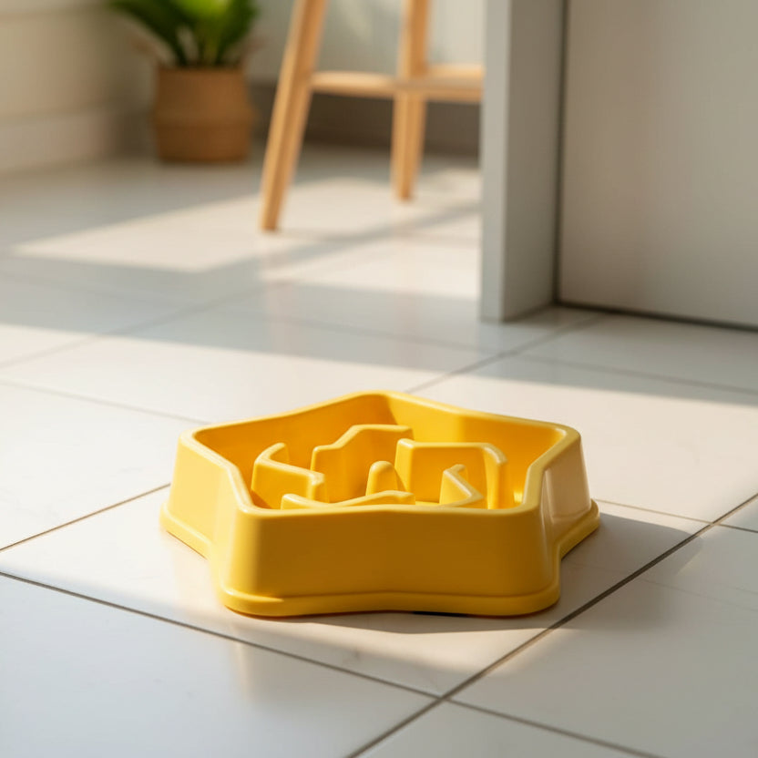 Slow Feeder Dog Bowl, Slow Feeder Cat Bowl with Non Slip Base, Dog Slow Feeder, Dishwasher Safe for Dogs and Cats