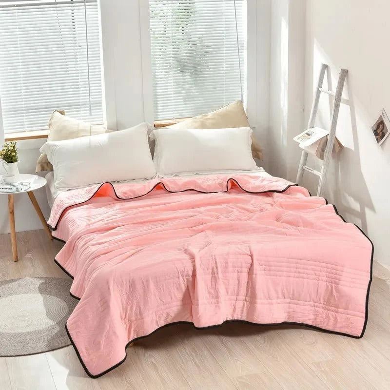 Cooling Blankets, Cool Blanket for Hot Nights, Lightweight Summer Blanket for Bed, Breathable Cooling Bedding_08