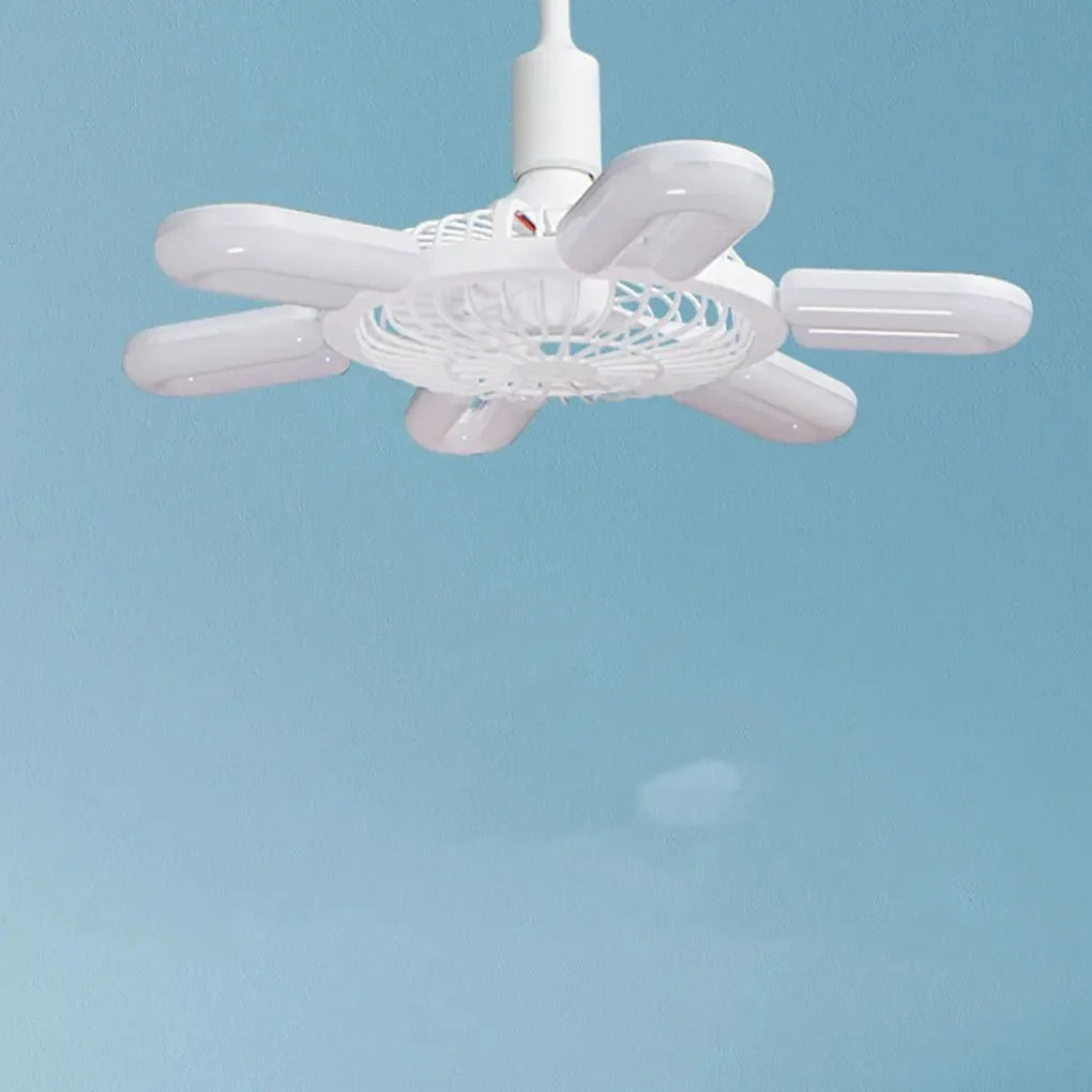 Ceiling Fan and Light with Remote Control, LED Ceiling Light with Fan for Bedroom, Air Cooling Fan with 4 Speeds_02