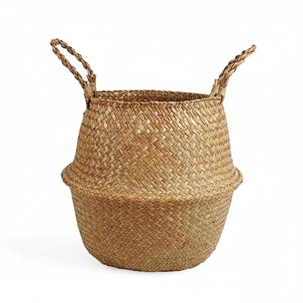 Wicker Baskets, Handmade Foldable Willow Basket for Plants – image 9