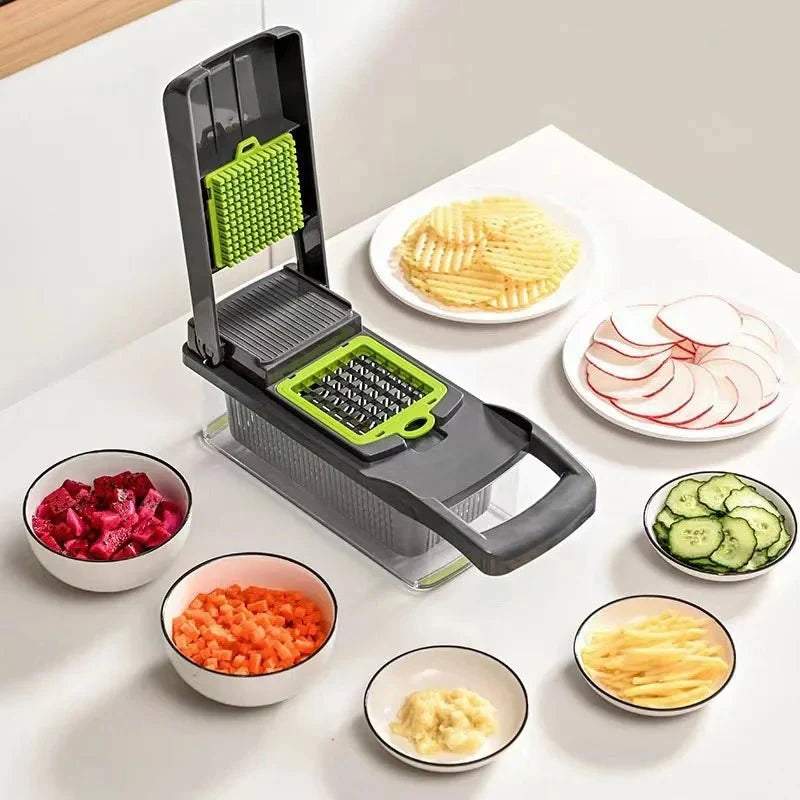 Vegetable Cutter for Fruit and Veg, Vegetable Chopper for Kitchen Meal Prep, Food Chopper 33 x 12 cm_01