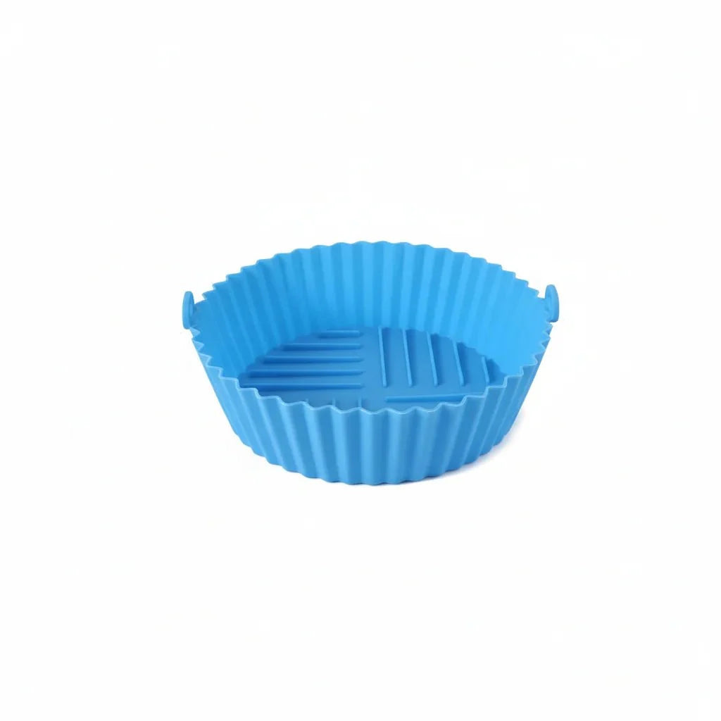 Silicone Baking Mould for Air Fryer, Foldable Air Fryer Liner, Silicone Air Fryer Tray for Small and Large Baskets_08