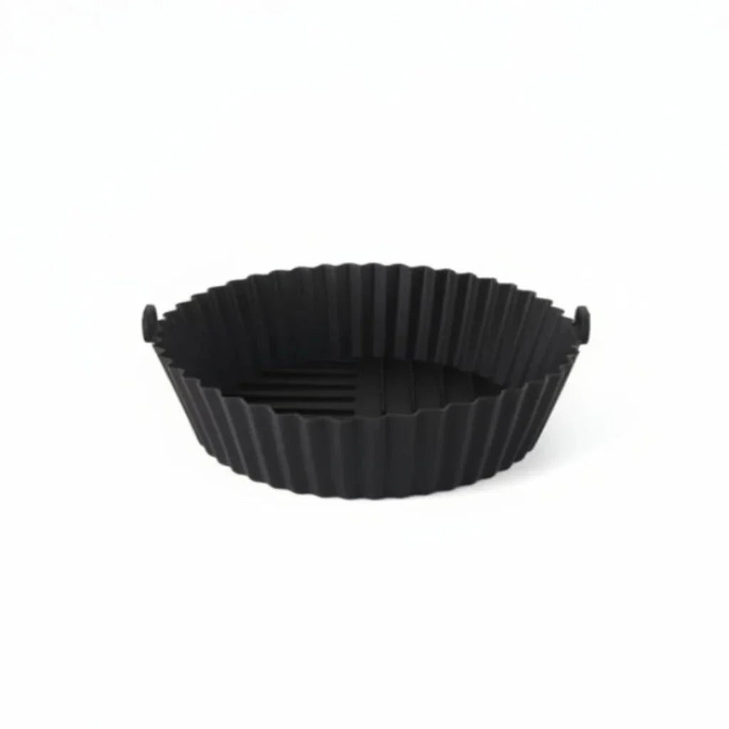 Silicone Baking Mould for Air Fryer, Foldable Air Fryer Liner, Silicone Air Fryer Tray for Small and Large Baskets_09