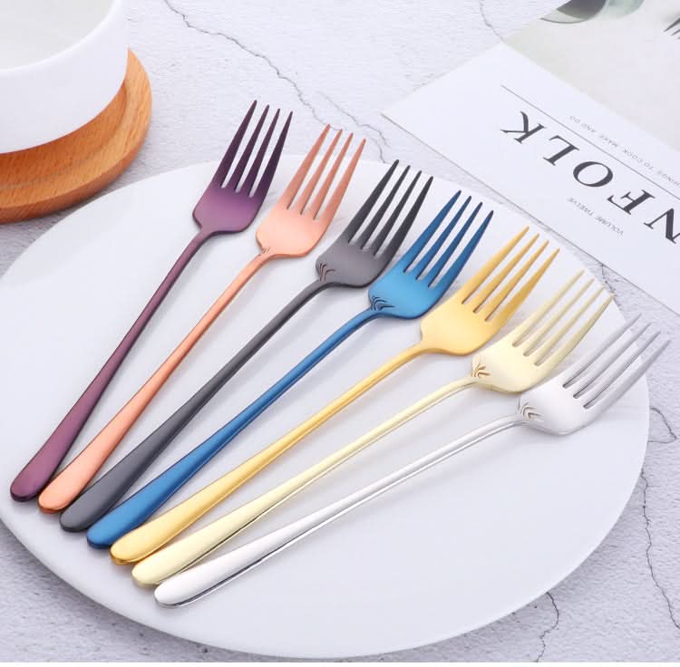 Fork Set, Dinner Forks with Mirror Polished Finish, Stainless Steel Cutlery in 8 Colours, Tableware_02