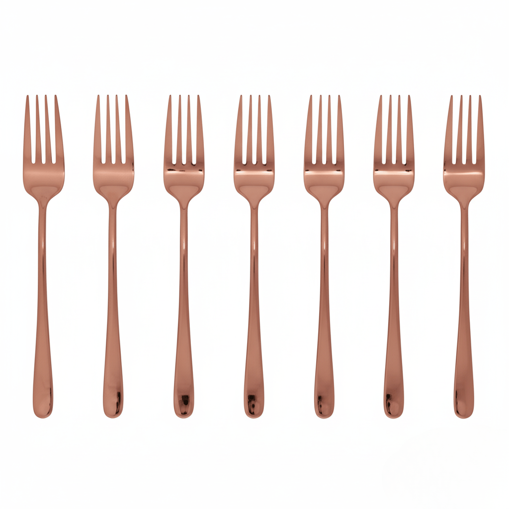 Fork Set, Dinner Forks with Mirror Polished Finish, Stainless Steel Cutlery in 8 Colours, Tableware_07