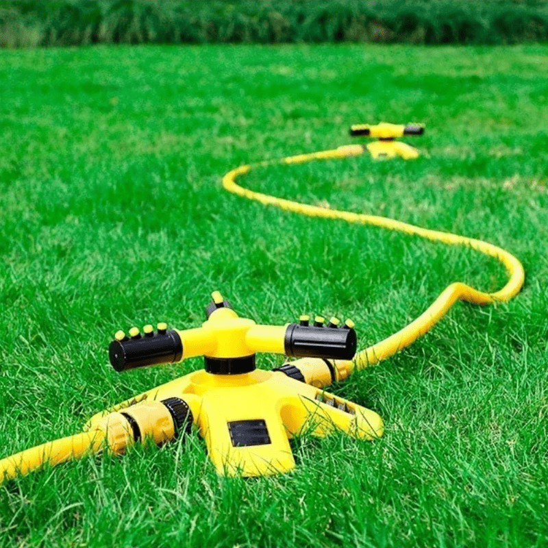 Garden Sprinkler 360 Degree Rotating, Lawn Sprinkler with 3 Arms up to 15 m