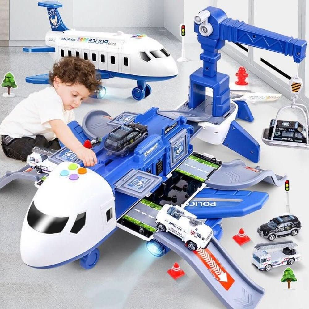 Toy Aeroplane with 3 Vehicles, Toy Planes for Kids, Toys for 3 Year Old Boys, Toys for Girls Aged 3 and Up