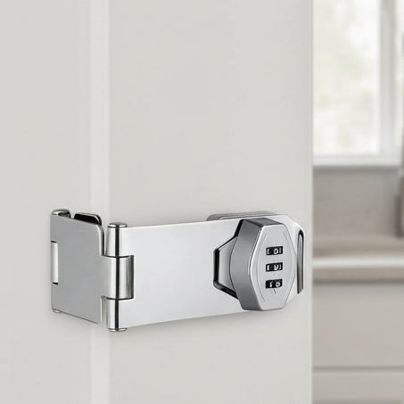 Keyless Door Lock with Combination Code, Cupboard Lock for Drawers and Safes, Zinc Alloy Combination Lock