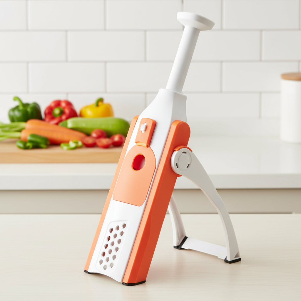 Vegetable Chopper 5 in 1, Vegetable Slicer with Adjustable Thickness, Vegetable Cutter with Container, Kitchen Gadgets