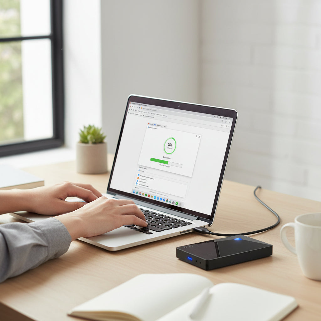 Slim Portable SSD | External Hard Drive with USB Connection | Compact Storage for Easy File Backup 1
