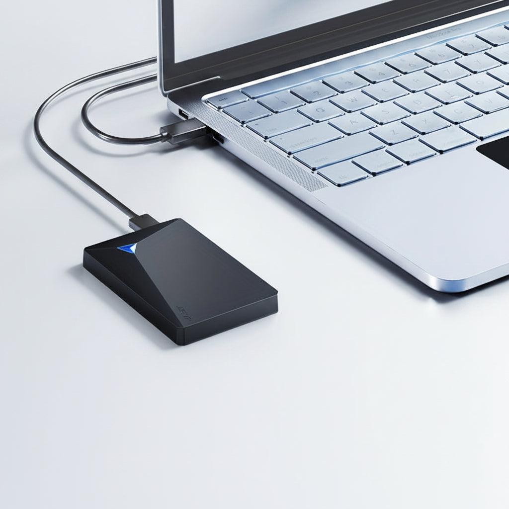 Slim Portable SSD | External Hard Drive with USB Connection | Compact Storage for Easy File Backup 3