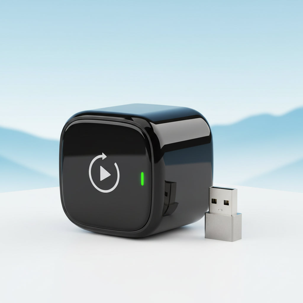 Smart Drive | Wireless CarPlay & Android Auto Adapter with Plug and Play Setup | Compact Design for Clutter-Free Dashboard