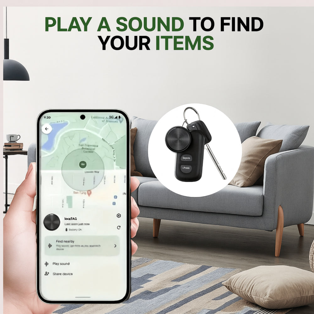 Smart Tracker | Bluetooth Tracker with Real-Time Alerts | Compact Key Finder Tags for Effortless Item Tracking