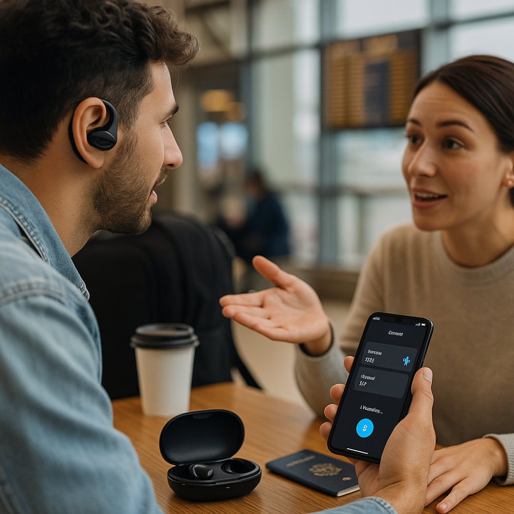 Smart Translator | Bluetooth Language Translator Earbuds with Real-Time Voice Support | Compact Design for Effortless Communication 1
