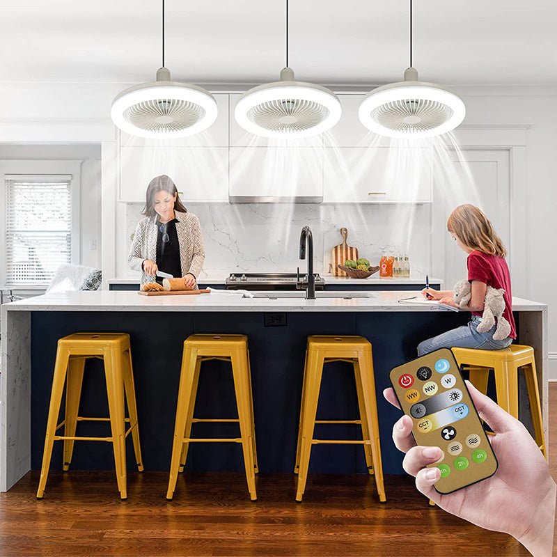 Small Ceiling Fan Lamp for Bedroom and Living Room, Ceiling Fan with Light