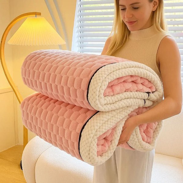 Sherpa Fleece Throw Blanket, Sofa Throws, Faux Fur Throw, Soft Fleece Blanket for Winter and Summer, Travel Blanket_02