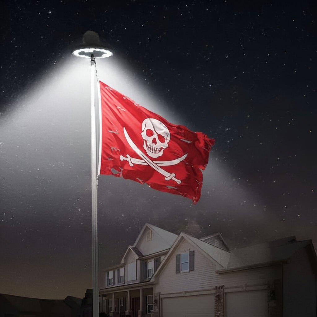 Solar Lights Outdoor for Flagpole, Solar Flagpole Light with Dusk to Dawn Sensor, IP67 LED Outdoor Light with 700 Lumens_01
