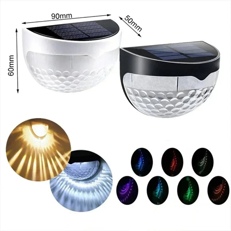 Solar Garden Lights, Solar Lights for Fence in Warm White or Multicolour, Solar Fence Lights Outdoor, Outdoor Lighting_03
