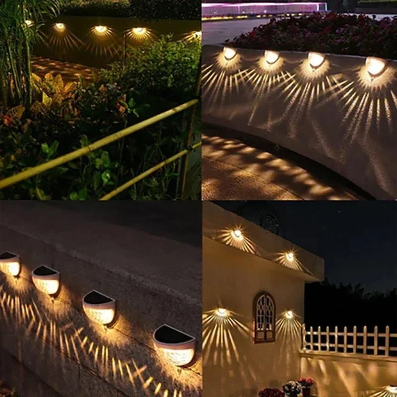 Solar Garden Lights, Solar Lights for Fence in Warm White or Multicolour, Solar Fence Lights Outdoor, Outdoor Lighting_05