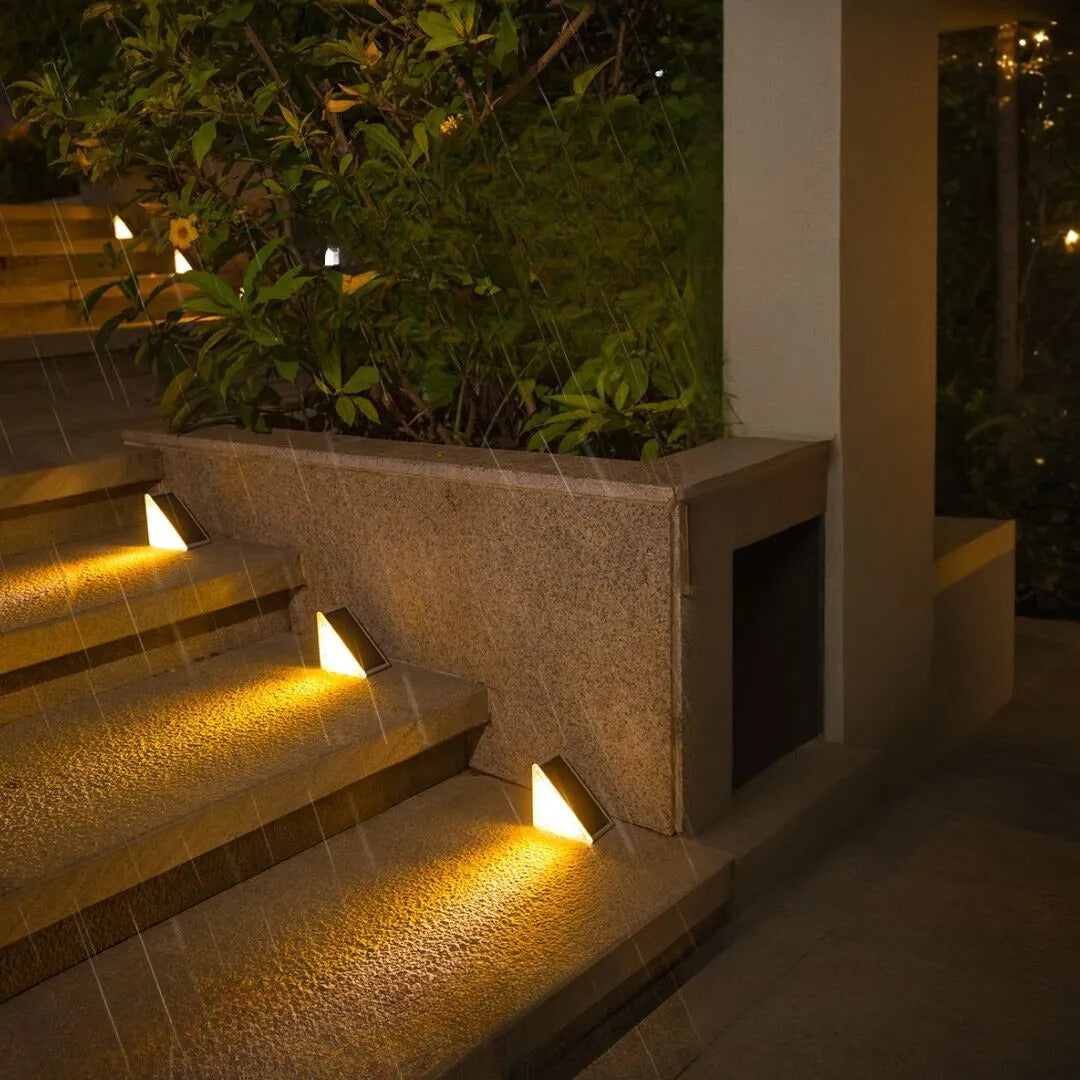 Solar Step Lights | LED Outdoor Stair Lights with Weather Resistance | Easy Installation for Safety and Ambiance 3