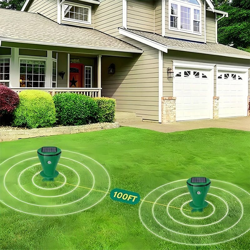 Solar Animal Repeller for Moles and Voles, Mole Deterrent Solar Stake with Seismic Vibrations, Vole Repellent for Garden_06