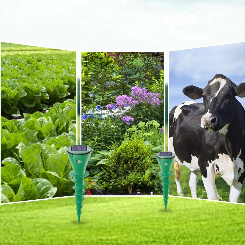 Solar Animal Repeller for Moles and Voles, Mole Deterrent Solar Stake with Seismic Vibrations, Vole Repellent for Garden_08